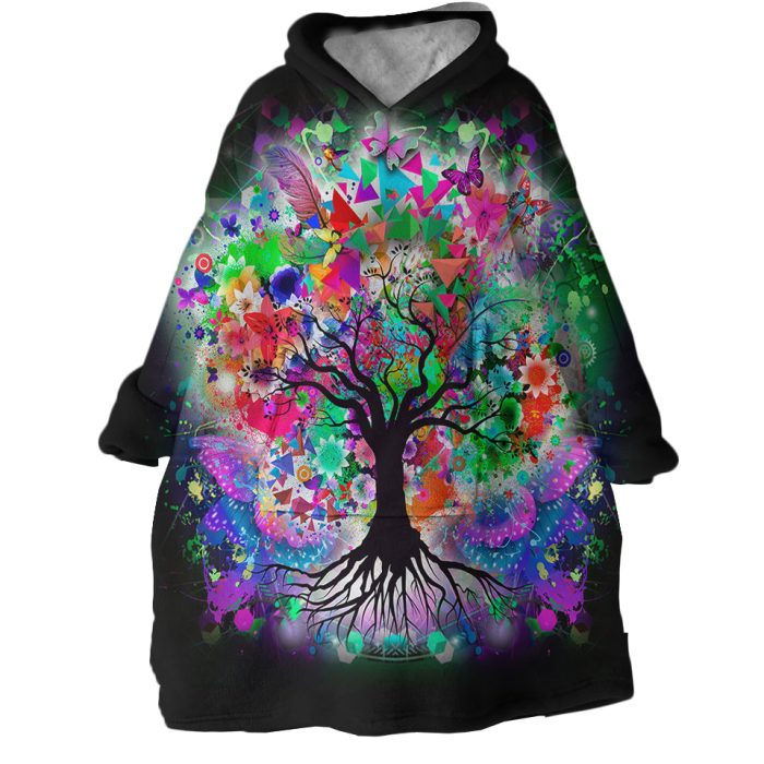 Tree Of Life Hoodie Wearable Blanket WB1723 1
