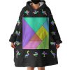 Triangle And Square Hoodie Wearable Blanket WB1001