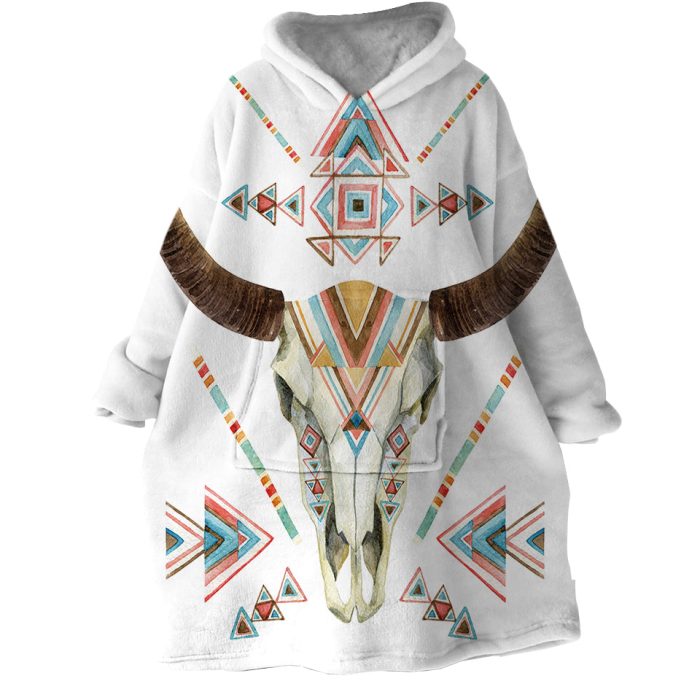 Tribal Trophyhead Hoodie Wearable Blanket WB2081 1