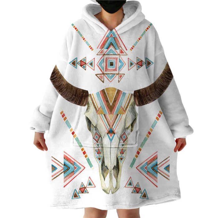 Tribal Trophyhead Hoodie Wearable Blanket WB2081