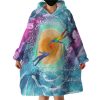 Trippy Human Heat Curve Hoodie Wearable Blanket WB0561