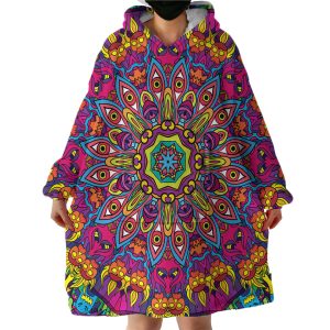 Trippy Patterns Hoodie Wearable Blanket WB1711