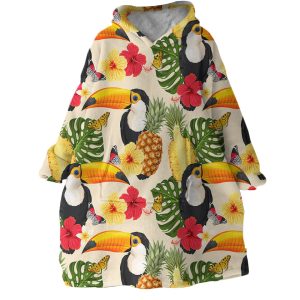 Tropical Toucan Hoodie Wearable Blanket WB2045 1