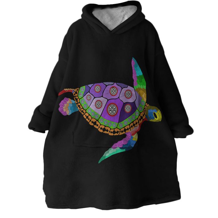 Turtle Hoodie Wearable Blanket WB1466 1