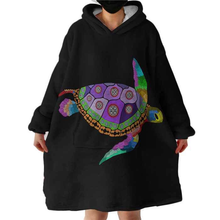 Turtle Hoodie Wearable Blanket WB1466