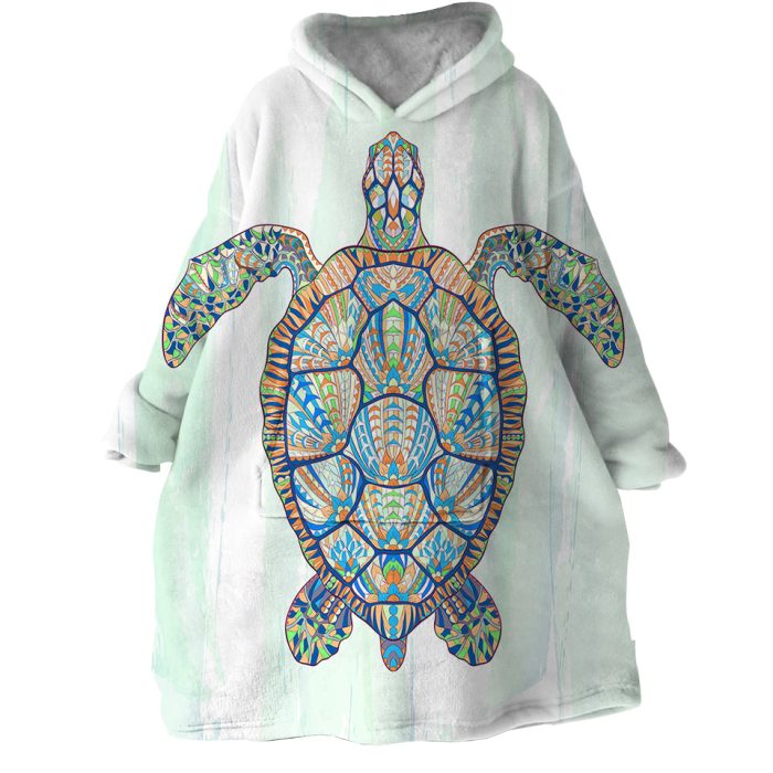 Turtle Hoodie Wearable Blanket WB1920 1