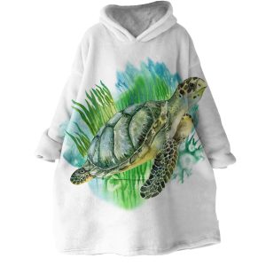 Turtle Hoodie Wearable Blanket WB1987 1