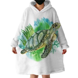 Turtle Hoodie Wearable Blanket WB1987
