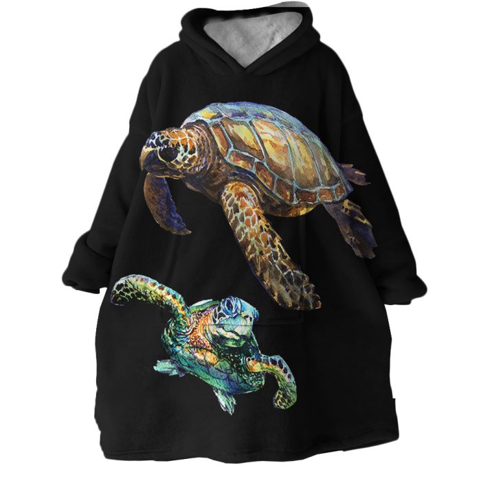 Turtles Hoodie Wearable Blanket WB2001 1