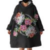 Twin Flowers & Birds Hoodie Wearable Blanket WB0653