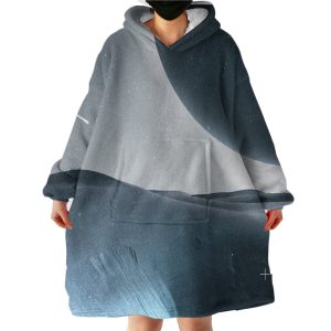 Two Colors Sky Hoodie Wearable Blanket WB1246