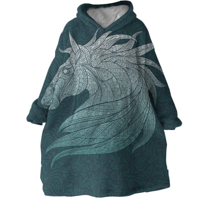 Unicorn Hoodie Wearable Blanket WB0862 1