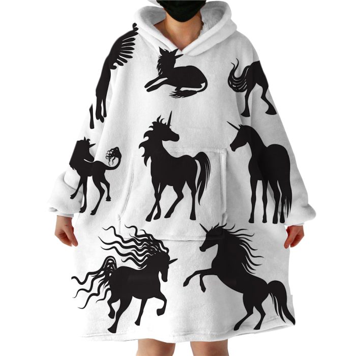 Unicorn Hoodie Wearable Blanket WB1525
