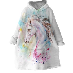 Unicorn Hoodie Wearable Blanket WB1842 1