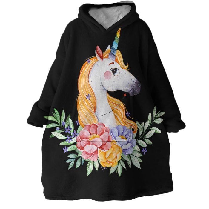 Unicorn Hoodie Wearable Blanket WB1937 1