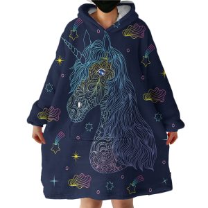 Unicorn Hoodie Wearable Blanket WB2050