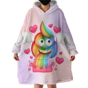 Unicorn Poop Hoodie Wearable Blanket WB1893