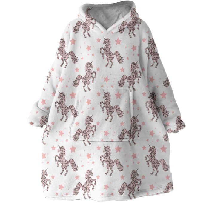 Unicorn Themed Hoodie Wearable Blanket WB1712 1