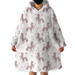 Unicorn Themed Hoodie Wearable Blanket WB1712