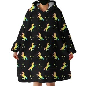 Unicorns Hoodie Wearable Blanket WB1508