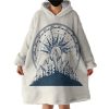 Vintage Navy Copass Forest Hoodie Wearable Blanket WB0608