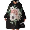 Vintage Roses Hoodie Wearable Blanket WB2049