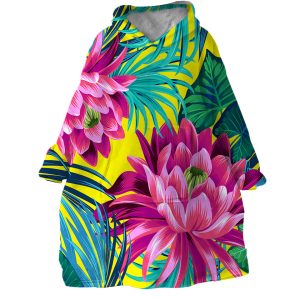 Water Lilies Hoodie Wearable Blanket WB1625 1