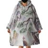 Watercolor Japan Landscape Art Hoodie Wearable Blanket WB0201