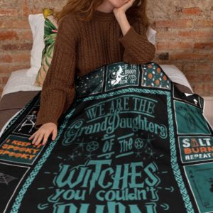 We Are The Grand Daughters Of The Witchs Blanket Halloween Blanket Family Gifts Cozy Plush Fleece Premium Mink Sherpa 1