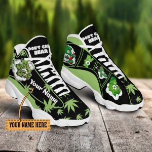 Weed Bear Custom Name Air Jordan 13 Shoes