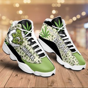 Weed Bear DonT Care Custom Name Air Jordan 13 Shoes 1