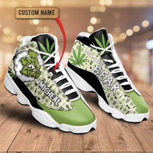 Weed Bear Don'T Care Custom Name Air Jordan 13 Shoes