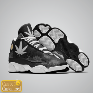 Weed Black Mandala Custom Name Air Jordan 13 Shoes 3
