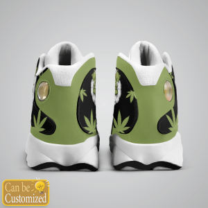 Weed Green Bear DonT Care Custom Name Air Jordan 13 Shoes 4