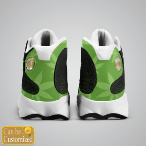 Weed High Maintenance Black And Green Custom Name Air Jordan 13 Shoes 4