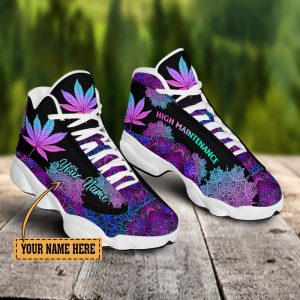 Weed Mandala High Maintenance Custom Name Air Jordan 13 Shoes