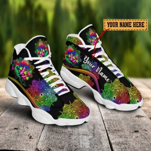 Weed Mushroom Psychedelic Mandala Custom Name Air Jordan 13 Shoes