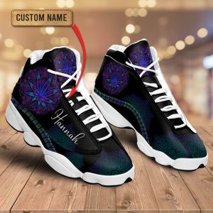 Weed Mystery Mandala Custom Name Air Jordan 13 Shoes
