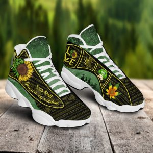 Weed Native You Are My Sunshine Custom Name Air Jordan 13 Shoes 1