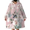 White Apricot Hoodie Wearable Blanket WB1816