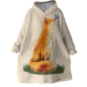 Wild Fox Hoodie Wearable Blanket WB1433 1