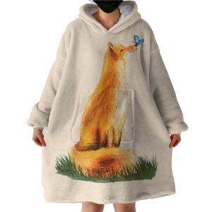 Wild Fox Hoodie Wearable Blanket WB1433
