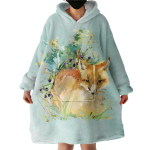 Wild Fox Hoodie Wearable Blanket WB1715