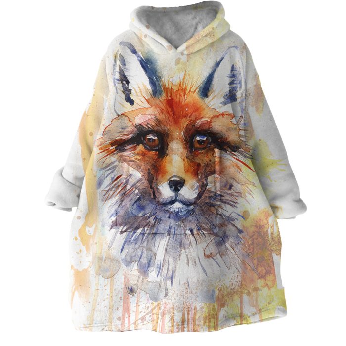 Wild Fox Hoodie Wearable Blanket WB1981 1