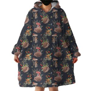Wild Hedgehog Hoodie Wearable Blanket WB1118