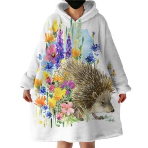 Wild Hedgehog Hoodie Wearable Blanket WB1970