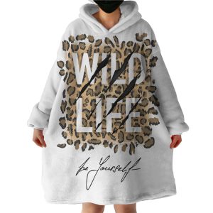 Wild Life Hoodie Wearable Blanket WB0874