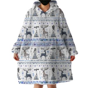 Winter Themed Hoodie Wearable Blanket WB1384