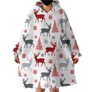 Winter Themed Hoodie Wearable Blanket WB1791