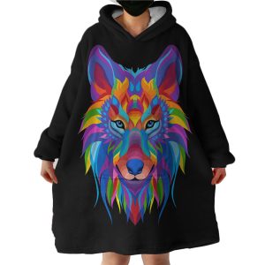 Wolf Hoodie Wearable Blanket WB0064